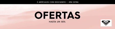 Descuentos de hasta el 50% en Roxy con un 10% extra si compramos al menos tres prendas