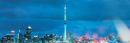 Sky Tower, desde las alturas de Auckland