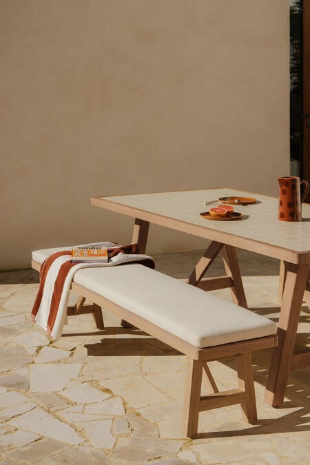 Banco De Jardin En Madera De Aca