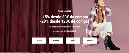 Back to Work en Sarenza: descuentos de hasta el 20% en miles de zapatos y bolsos