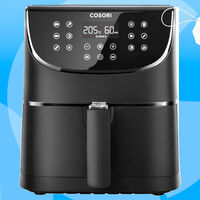 Ahora a precio de saldo en Amazon la freidora de aire caliente Cosori de 5,5 litros con un cupón de 20 euros de descuento ¡Precio mínimo! 