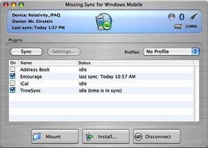 Missing Sync, sincroniza tu móvil Windows Mobile con MacOs X