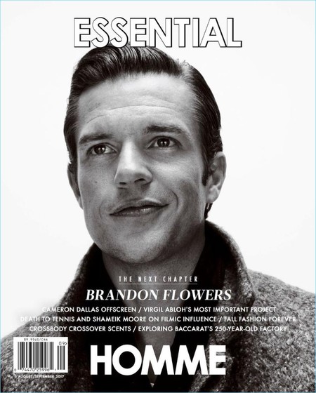 Brandon Flowers guapísimo en la portada de Esential Homme