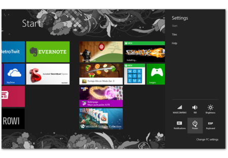Windows 8 Opciones