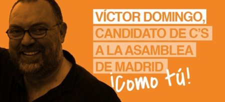 Víctor Domingo quiere llevar la voz de la Red a la Asamblea de Madrid