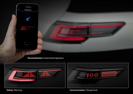 Volkswagen tiene en el horno una tecnología de alumbrado interactivo para poder comunicarnos en carretera