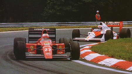 Nigel Mansell Alain Prost Hungaroring 1989