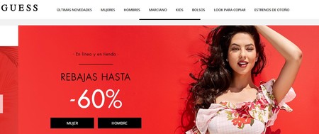 Rebajas de hasta el 60% en Guess en moda, calzado y joyería