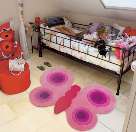 Originales alfombras para la habitación de los niños