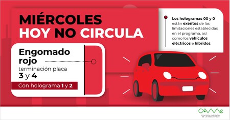 Hoy NO Circula Miércoles