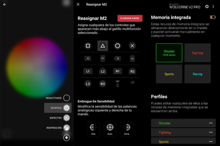 Imagen de la aplicación Razer Controller