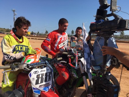 Brad Baker Nico Terol Ivan Romero Flat Track Valencia 2016