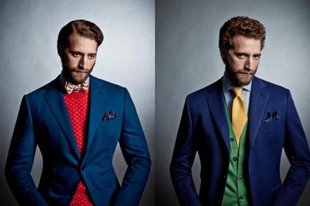 Lookbok de Drakes London Otoño-Invierno 2012/2013. Sin miedo al color