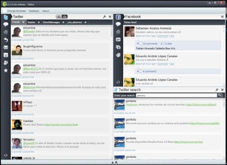 Bdule, un interesante cliente de escritorio para Facebook y Twitter