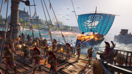 El nuevo vídeo de Assassin's Creed: Odyssey nos muestra cómo arrasar a los enemigos en las batallas navales