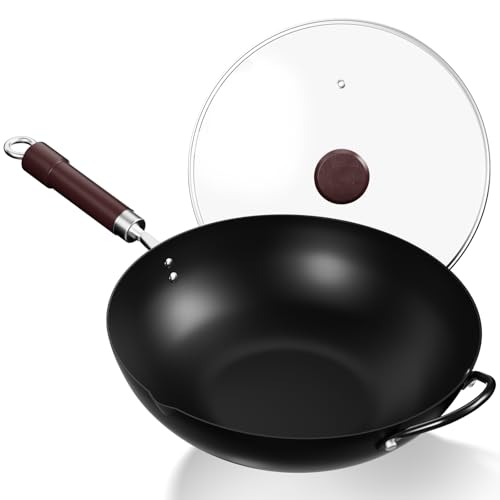 Jobin Wok de Acero al Carbono 32 cm
