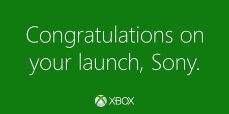 Imagen de la semana: Microsoft felicita a Sony por el lanzamiento de PS4