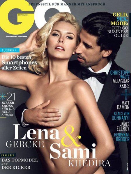 Sami Khedira y su novia Lena Gercke suben la temperatura en GQ Alemania