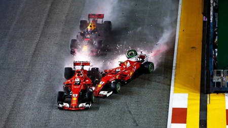 Vettel Raikkonen Singapur F1 2017