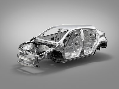 La espectacular forma que tiene un coche para absorber impactos