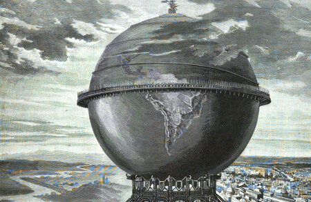 España tuvo un loquísimo plan para superar a la Torre Eiffel: un globo terráqueo de 200 metros en el Retiro