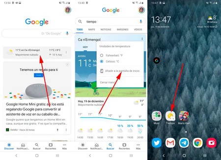 Google天気アプリ