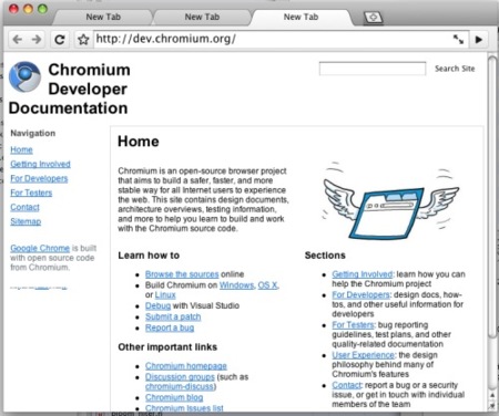 Primeras imágenes de Google Chrome para Mac OS X