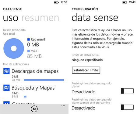 Así es Data Sense: cómo controlar el gasto de datos en tu Windows Phone