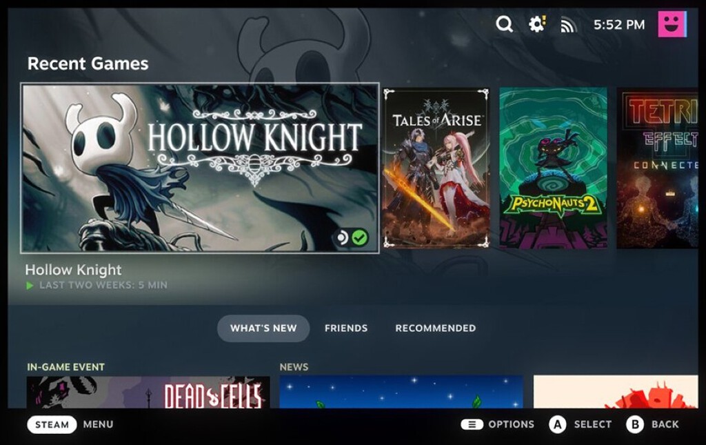 Ha tardado, pero al fin Valve ha lanzado la nueva versión de Big Picture basada en la interfaz de Steam Deck Ha tardado, pero al fin Valve ha lanzado la nueva versión de Big Picture basada en la interfaz de Steam Deck
