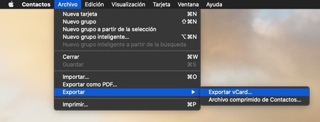 Exportar Contactos Mac 3