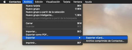 連絡先をエクスポート Mac 3