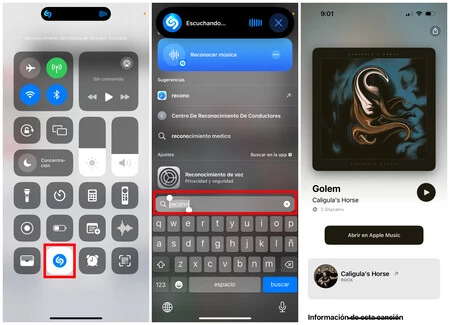 iPhoneの音楽を認識する