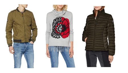 Chollos en tallas sueltas de chaquetas y jerseys de marcas como Superdry, Desigual, Napapijri o Jack & Jones en Amazon