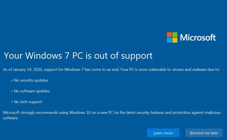 Qué implica seguir con Windows 7 a partir de hoy, tras el fin de soporte