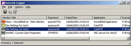 Revela las contraseñas con Asterisk Logger