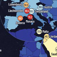 Los países con más población inmigrante del mundo, expuestos en este mapa 