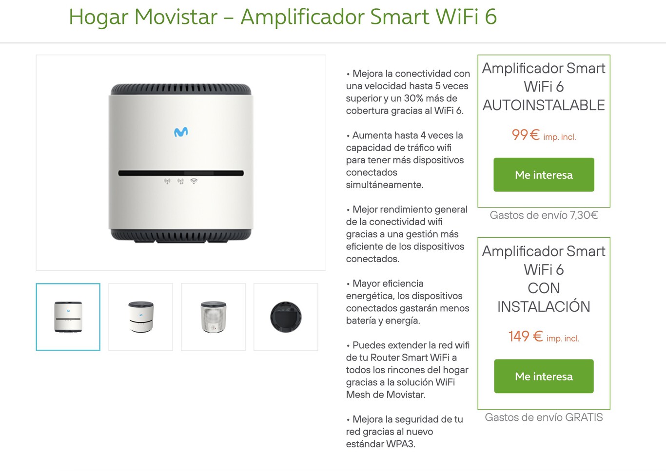 Movistar tira por los suelos el precio de su amplificador WiFi 6 más ...