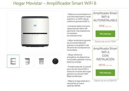 Amplificador Smart WiFi 6 para Movistar
