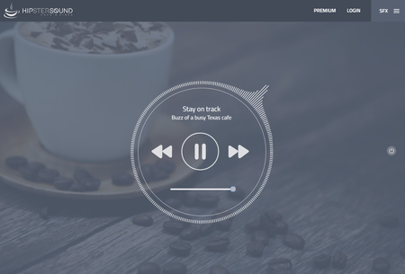 Hipstersound, un generador de sonidos ambientales enfocado en mejorar tu productividad