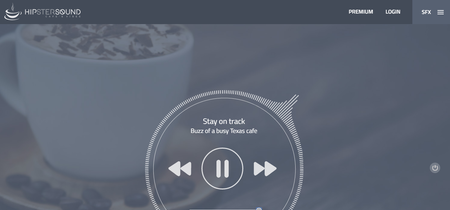 Hipstersound, un generador de sonidos ambientales enfocado en mejorar tu productividad