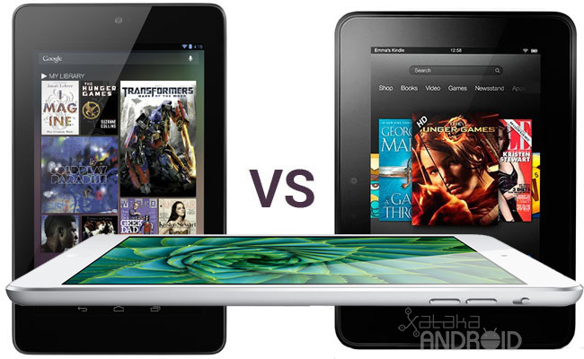 iPad Mini vs Kindle Fire HD vs Nexus 7