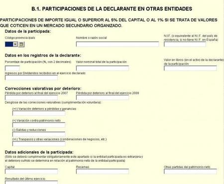 impuesto sociedades pag 2 participaciones sociedad