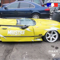 La policía francesa quiere poner fin a las carreras ilegales de forma contundente: convirtiendo los coches en chatarra