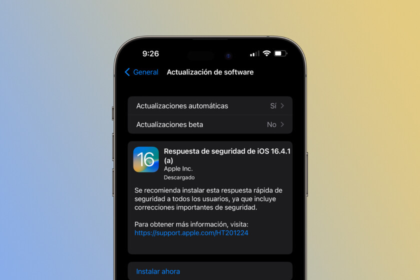 ¿Qué es un parche de actualización rápida y por qué se ha reiniciado tu iPhone?
