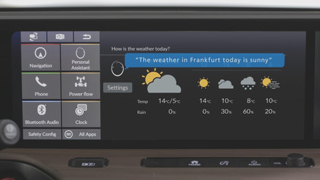 Honda e interior digital