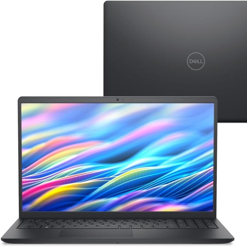 Notebook Dell 15 DC15-C3100-U20 15.6" Full HD Intel Core 3-100U 8GB 512GB SSD Linux Preto Carbono
