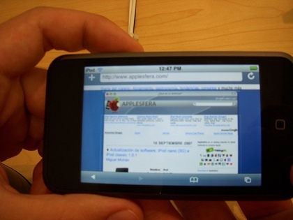 Primer contacto con el iPod touch, por nuestro lector Miquel