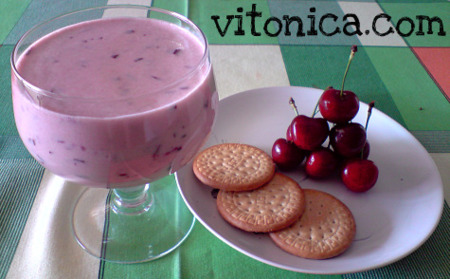 Batido de cerezas. Receta Saludable