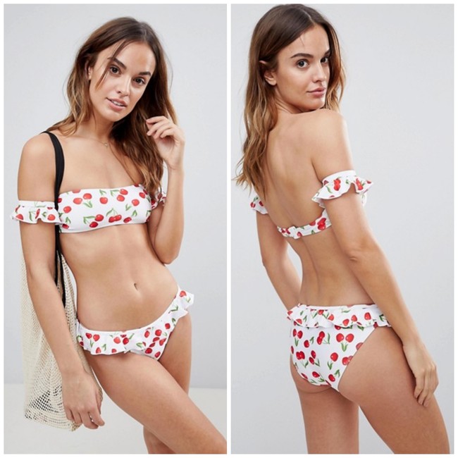 Bikini Volantes Cerezas