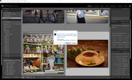 Fotografías perdidas Catálogo Lightroom